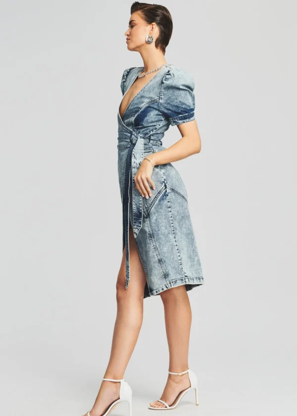 Final Sale*Retrofete Zelda Wrap Dress Sienna