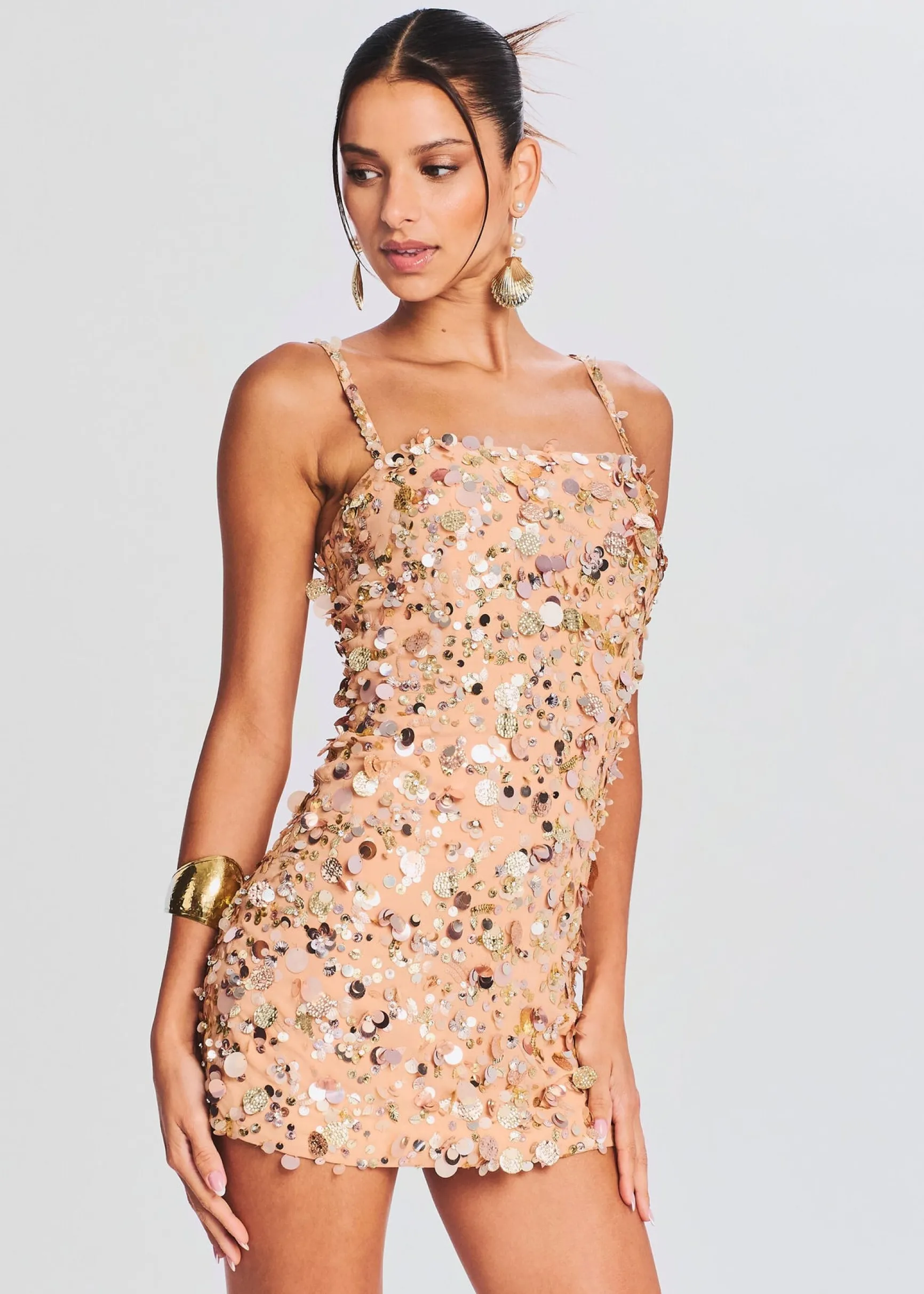 zhuri_embellished_dress_4.webp Guest Of*Retrofete Zhuri Embellished Dress Gold Seashell