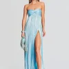 Gowns*Retrofete Zoa Dress Blue Silver